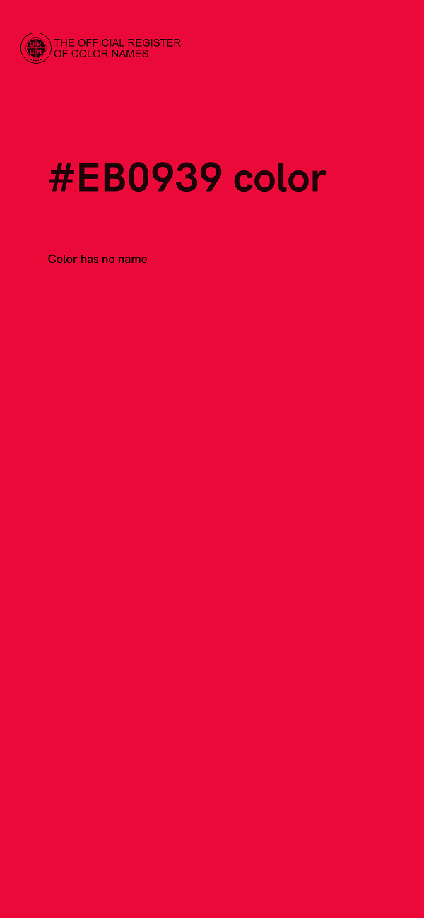 #EB0939 color image