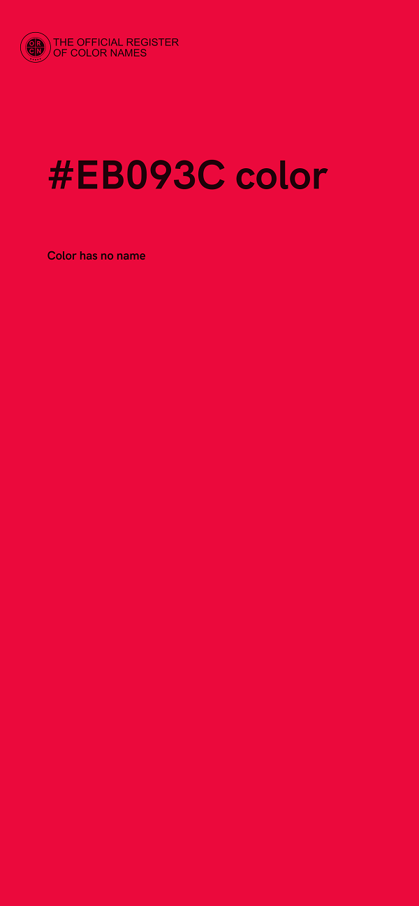 #EB093C color image