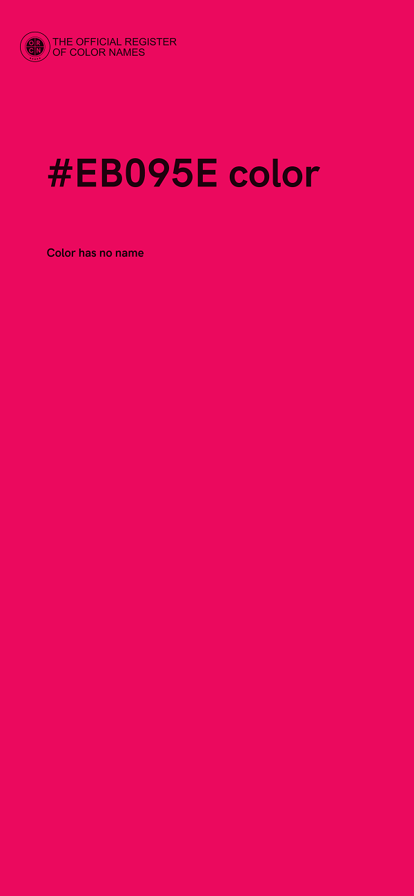 #EB095E color image