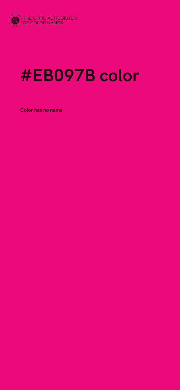 #EB097B color image
