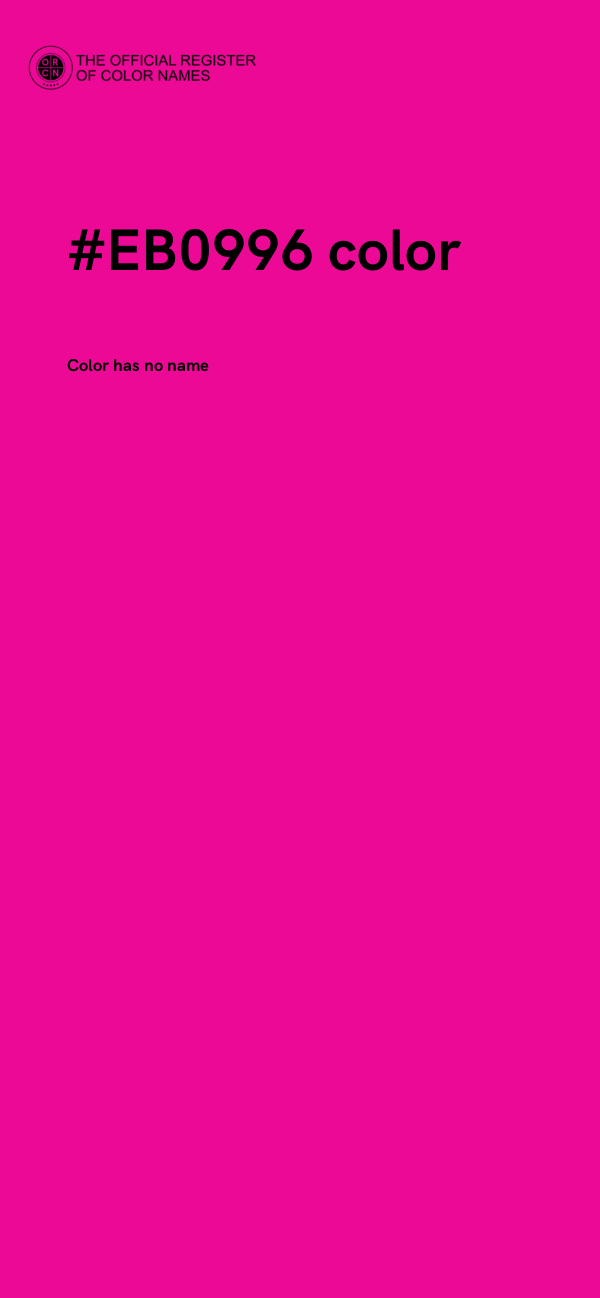 #EB0996 color image
