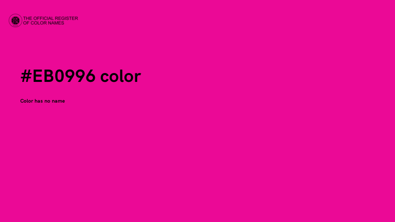 #EB0996 color image