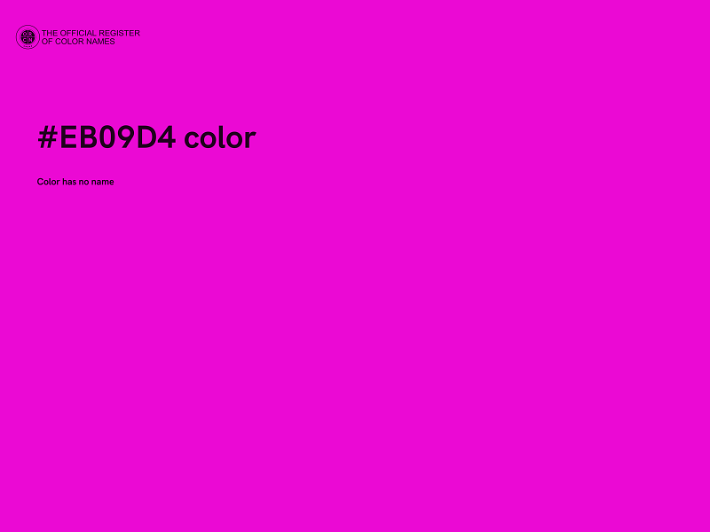 #EB09D4 color image