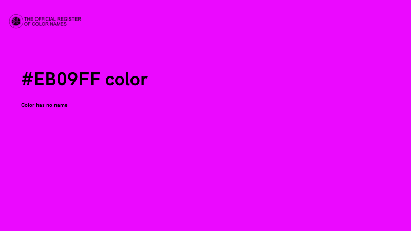 #EB09FF color image
