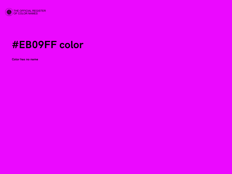 #EB09FF color image