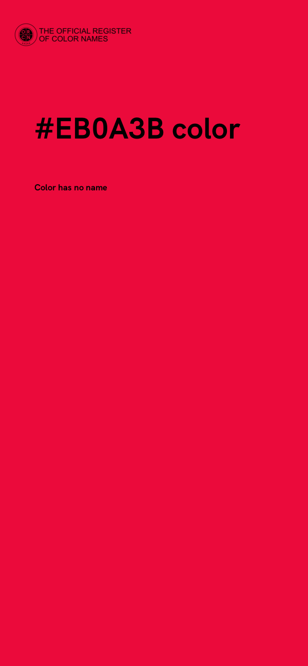 #EB0A3B color image