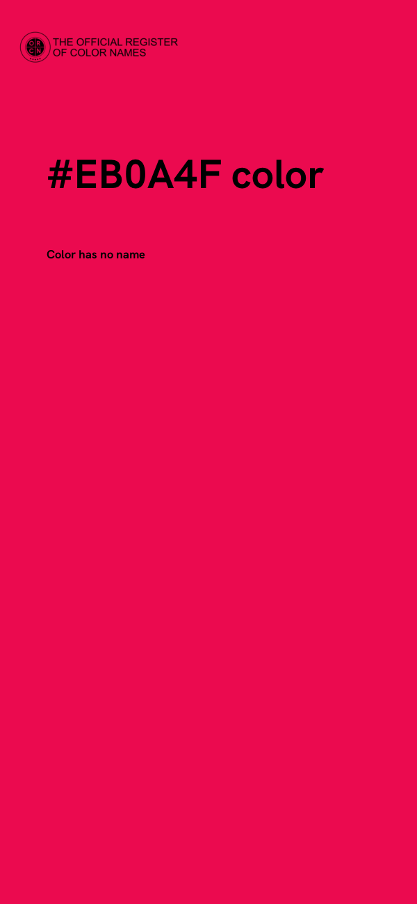 #EB0A4F color image