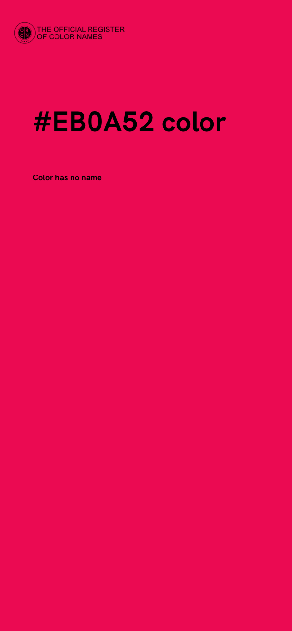 #EB0A52 color image