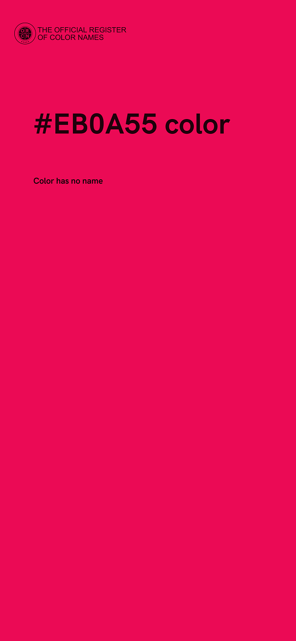 #EB0A55 color image