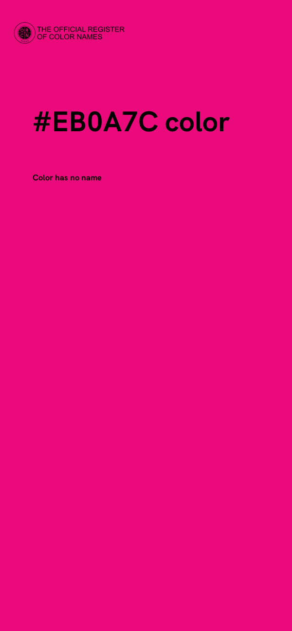 #EB0A7C color image