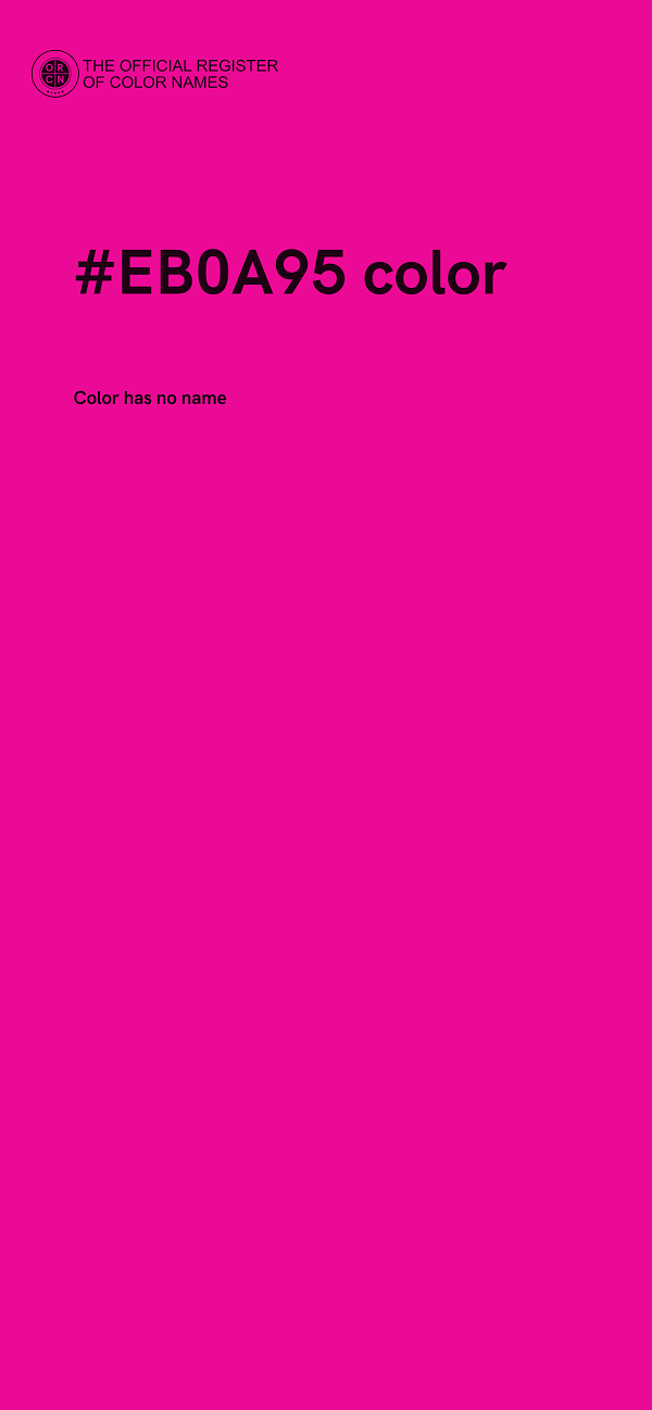 #EB0A95 color image