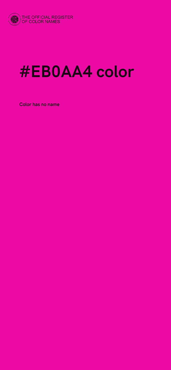 #EB0AA4 color image