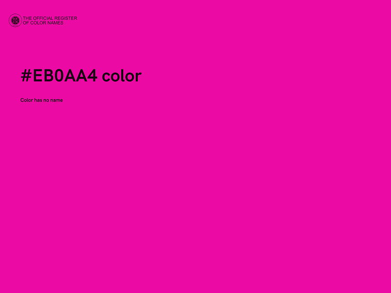 #EB0AA4 color image