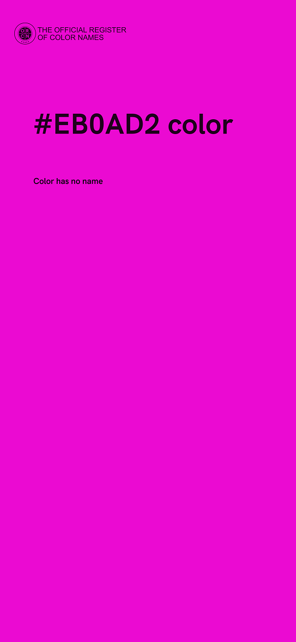#EB0AD2 color image