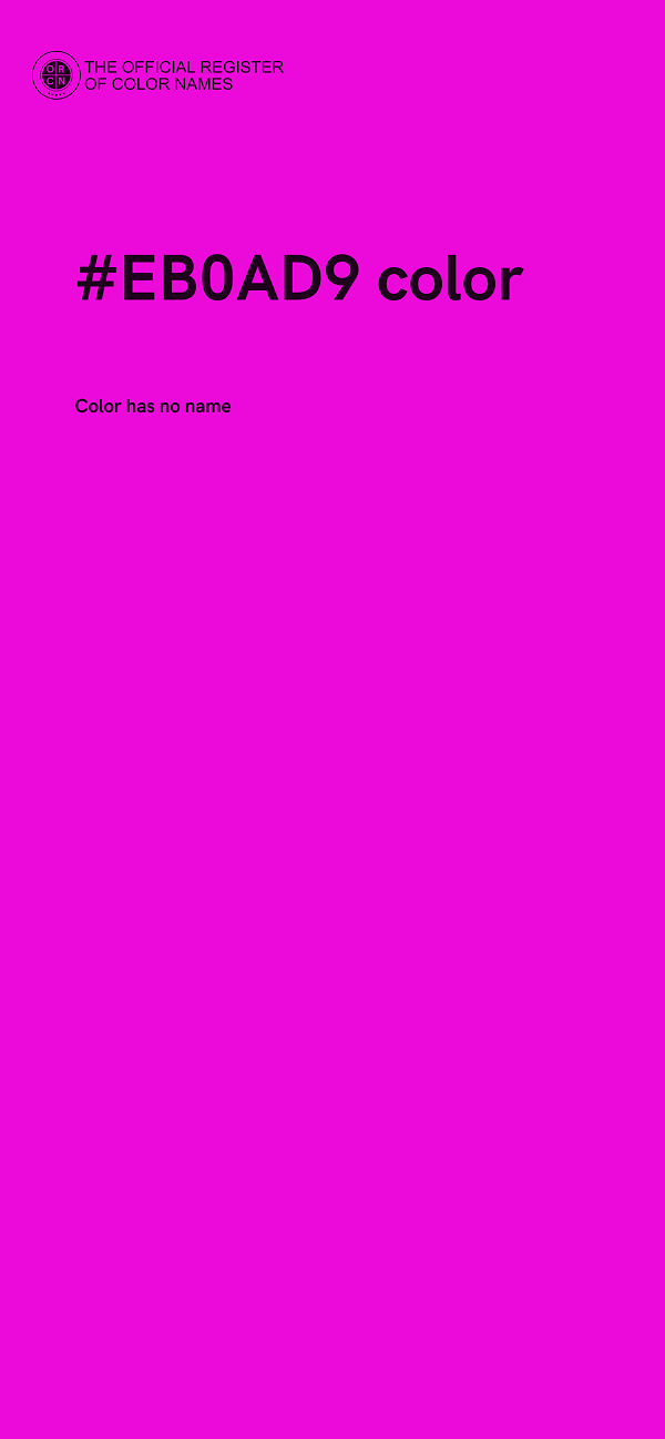 #EB0AD9 color image