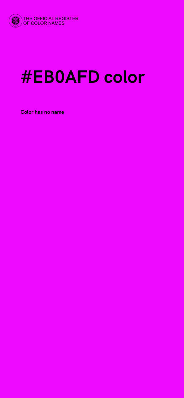 #EB0AFD color image