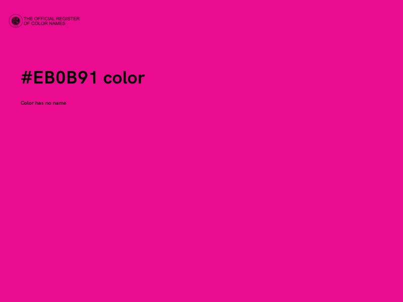 #EB0B91 color image