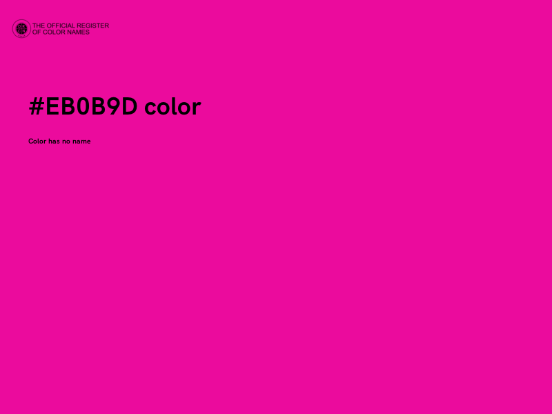 #EB0B9D color image