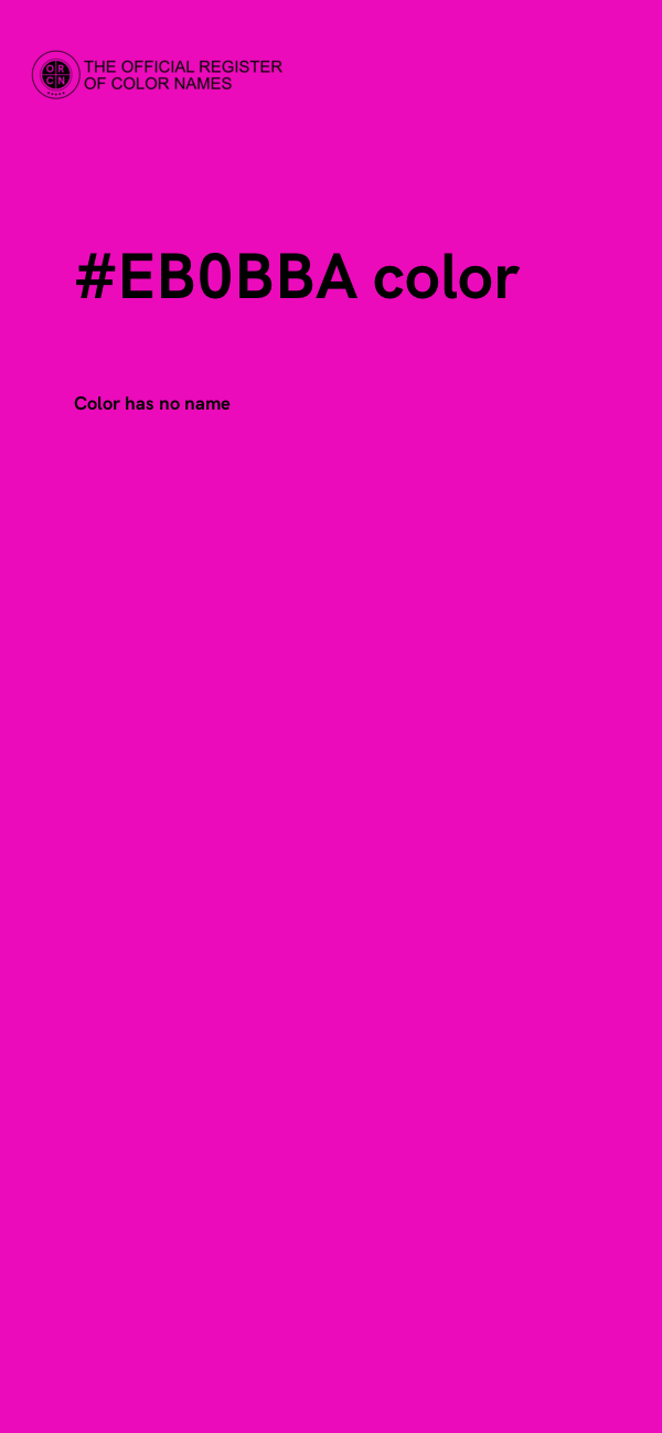 #EB0BBA color image