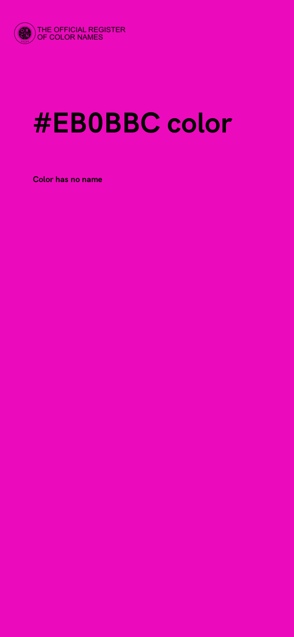 #EB0BBC color image