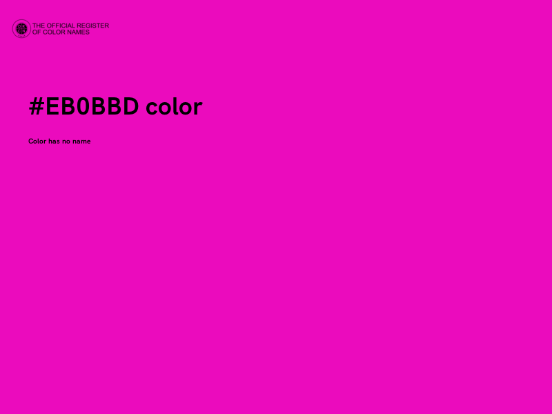 #EB0BBD color image