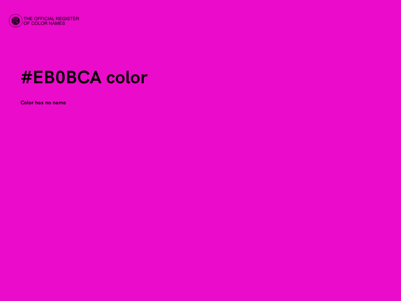 #EB0BCA color image