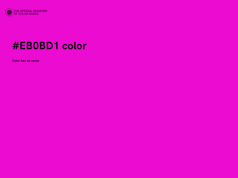 #EB0BD1 color image