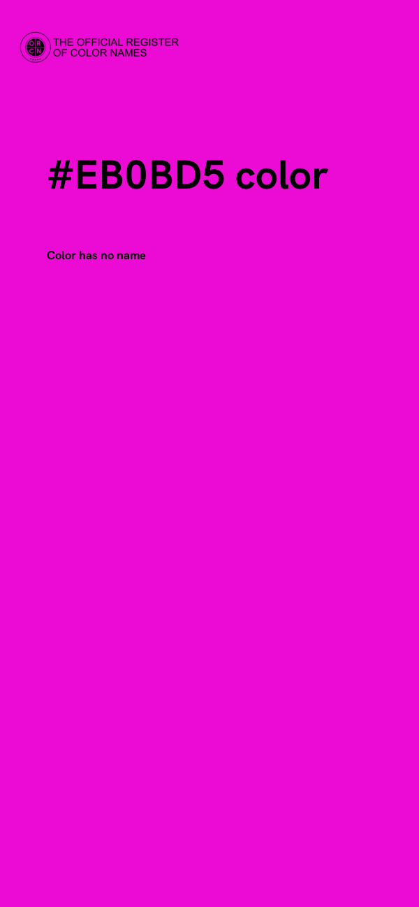 #EB0BD5 color image