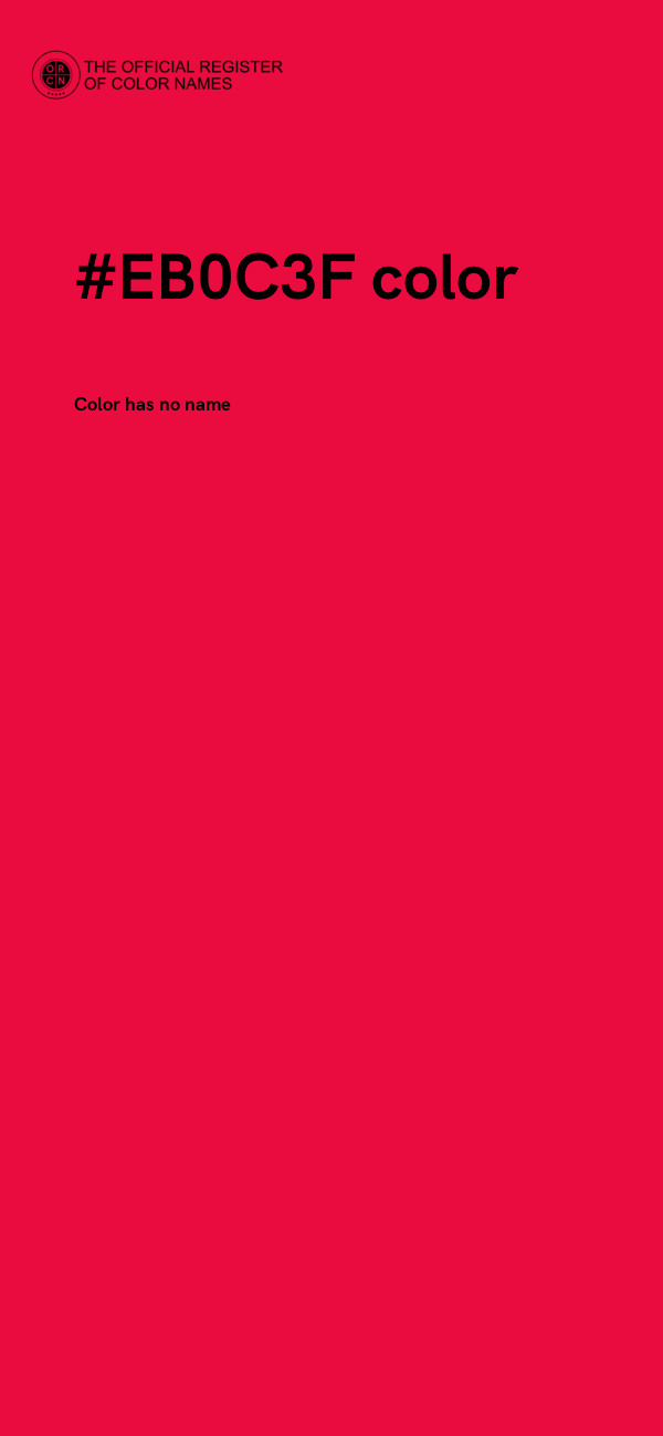 #EB0C3F color image