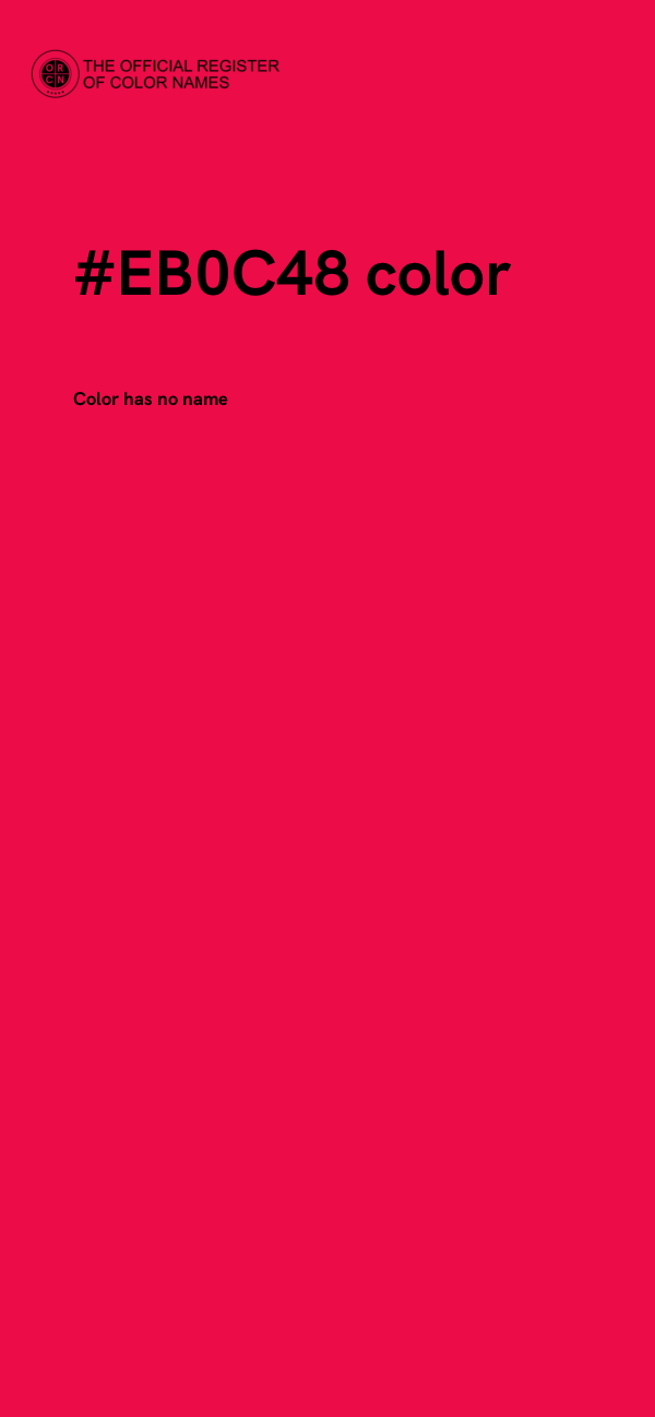 #EB0C48 color image