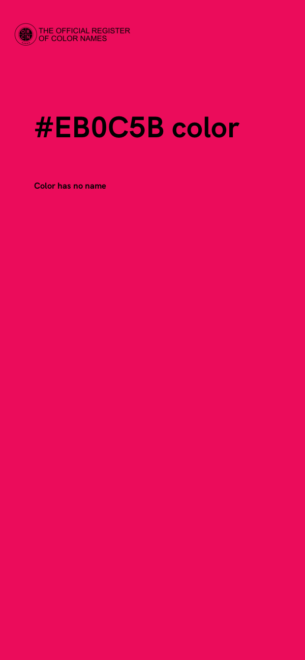 #EB0C5B color image