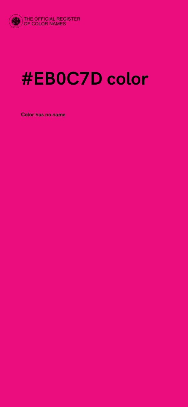 #EB0C7D color image