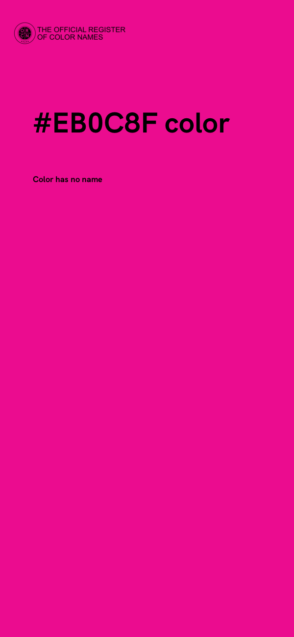#EB0C8F color image
