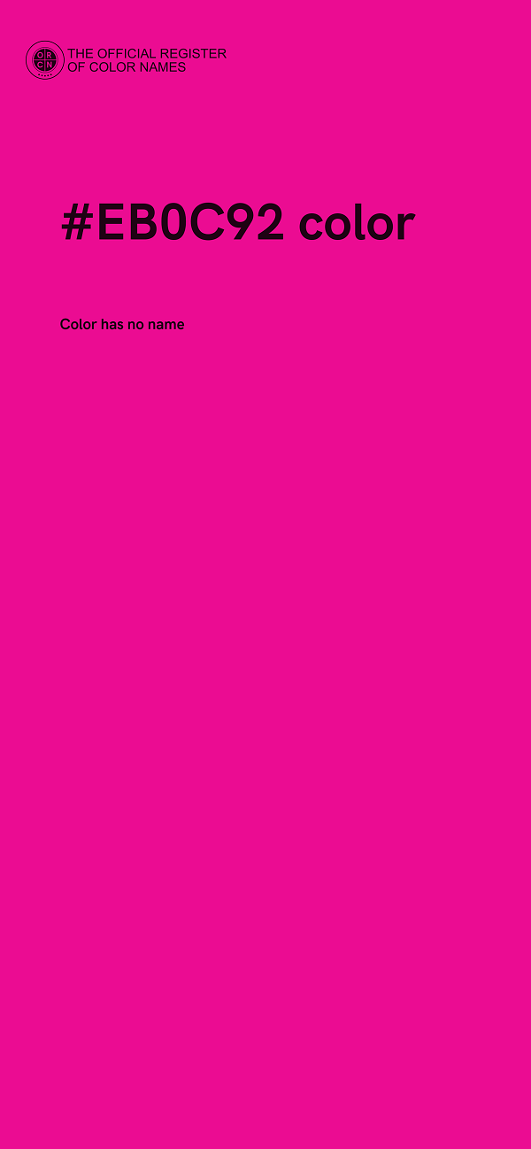 #EB0C92 color image