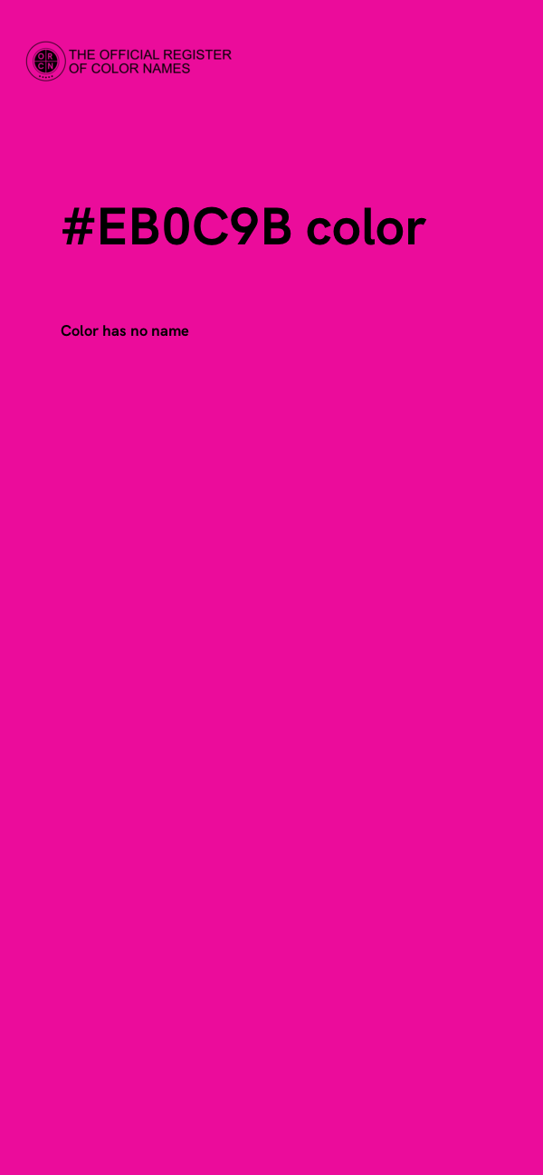 #EB0C9B color image