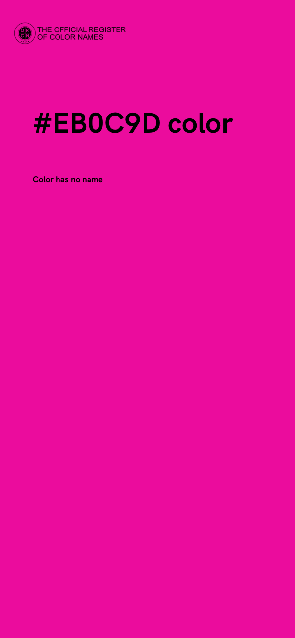 #EB0C9D color image
