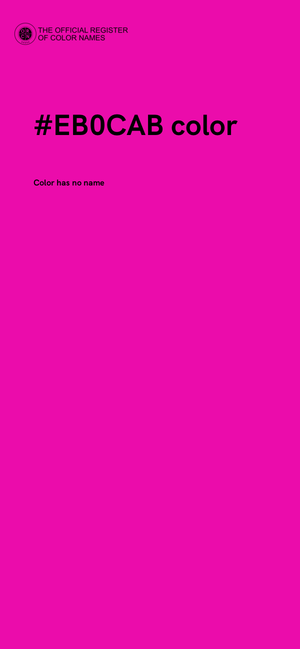 #EB0CAB color image