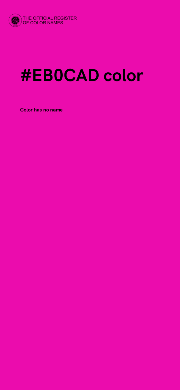 #EB0CAD color image