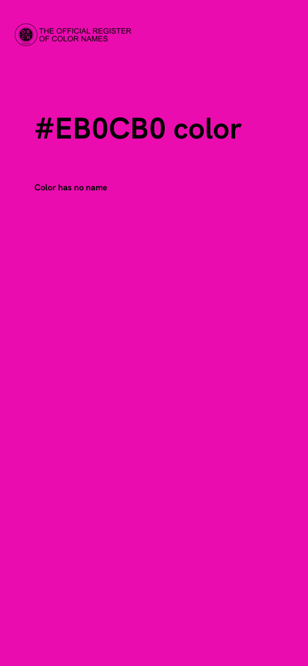 #EB0CB0 color image