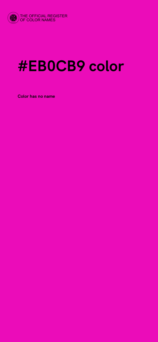 #EB0CB9 color image