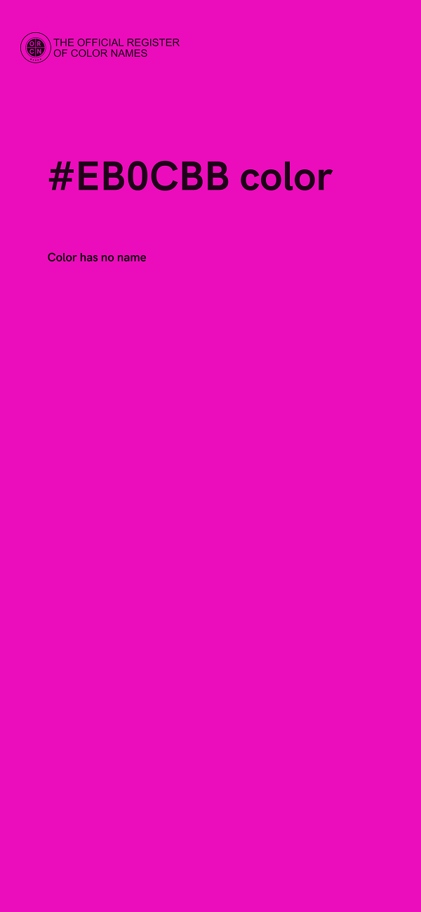 #EB0CBB color image
