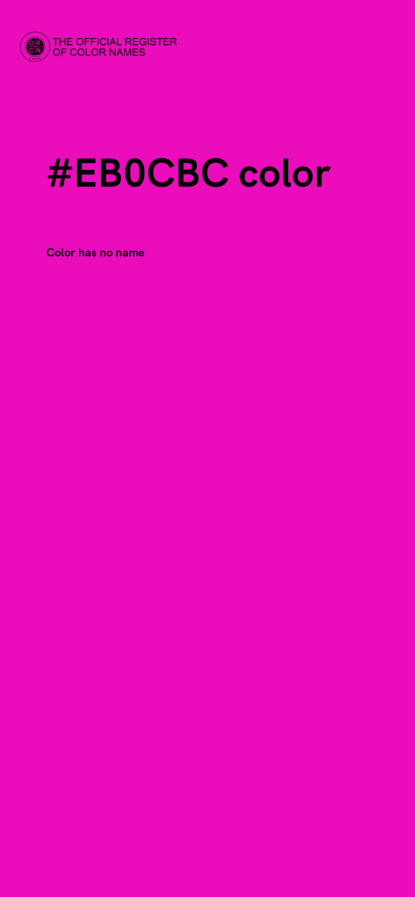 #EB0CBC color image