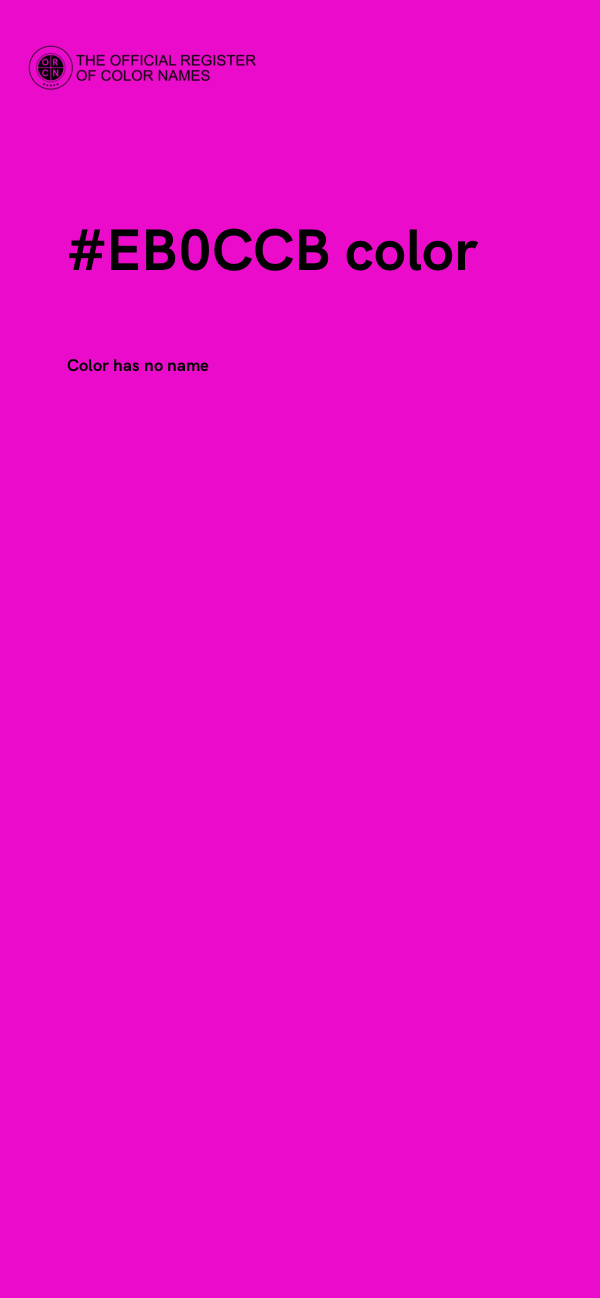 #EB0CCB color image