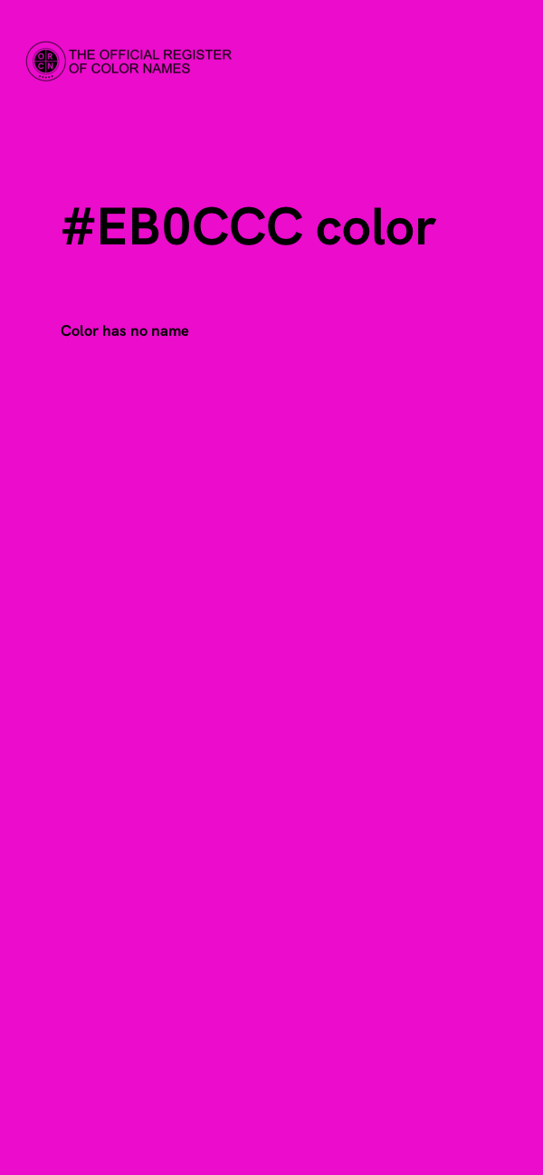 #EB0CCC color image