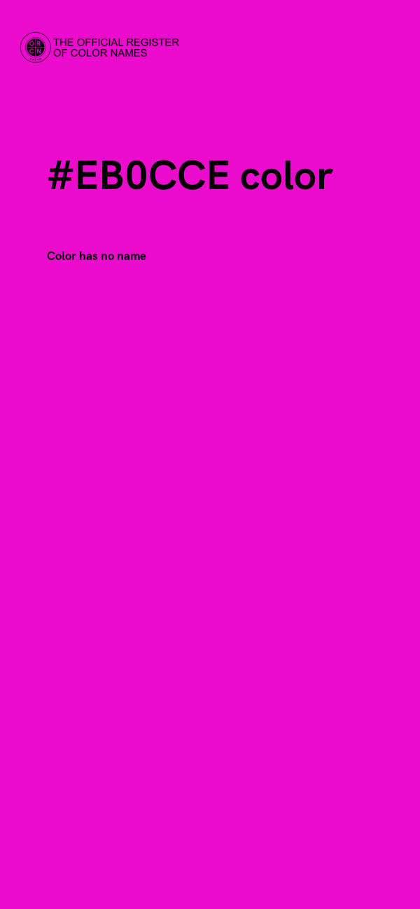#EB0CCE color image