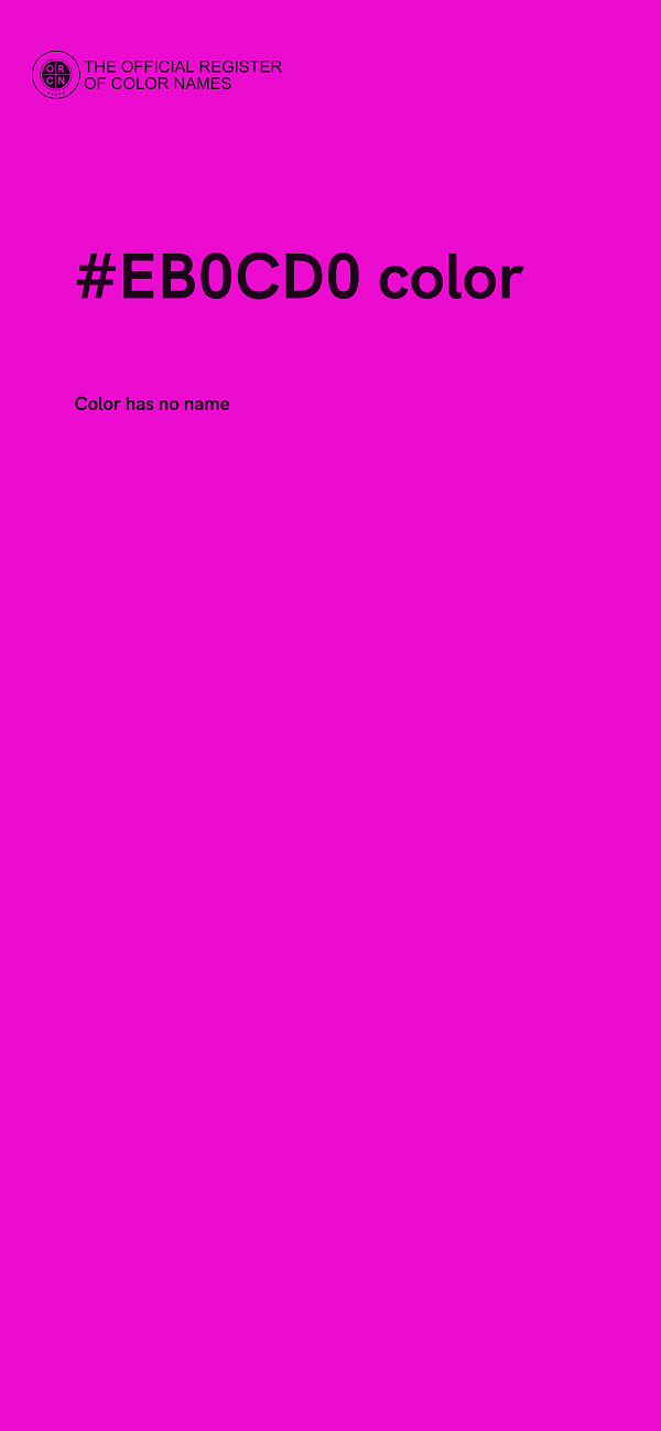 #EB0CD0 color image