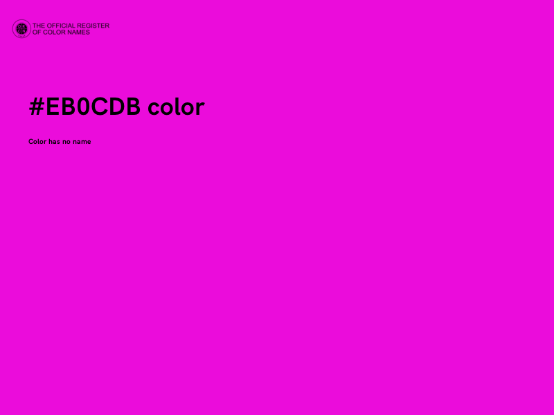 #EB0CDB color image