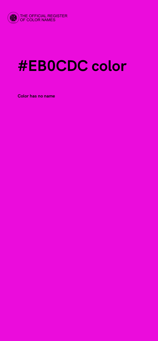 #EB0CDC color image