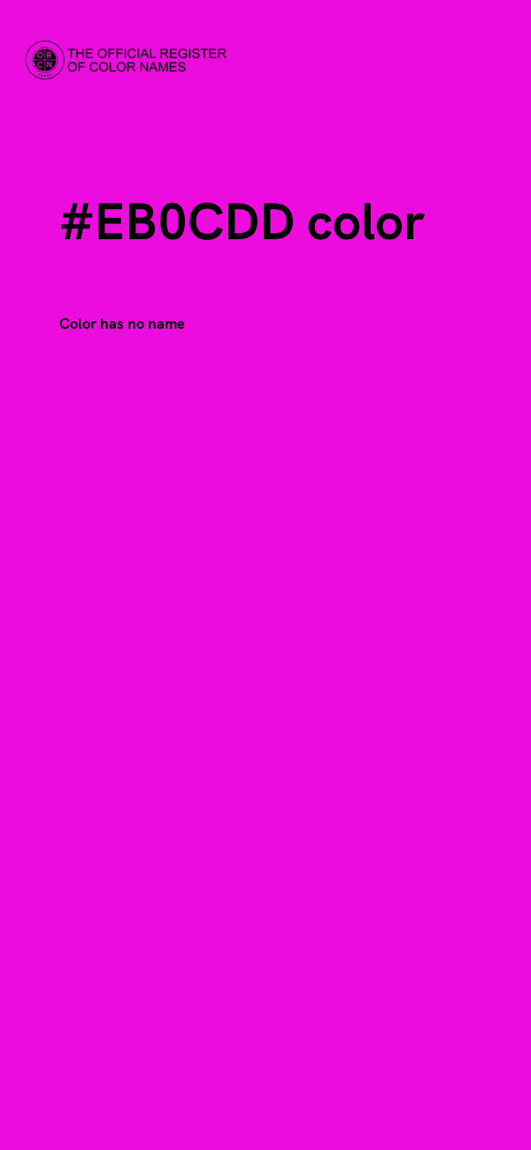 #EB0CDD color image