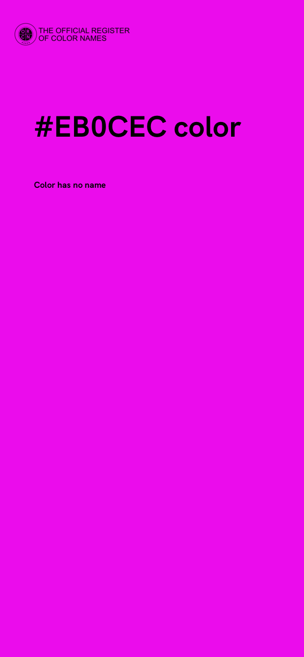 #EB0CEC color image